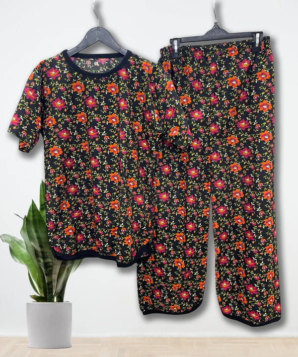 TWILIGHT BLOOM PRINTED SHIRT AND TROUSER